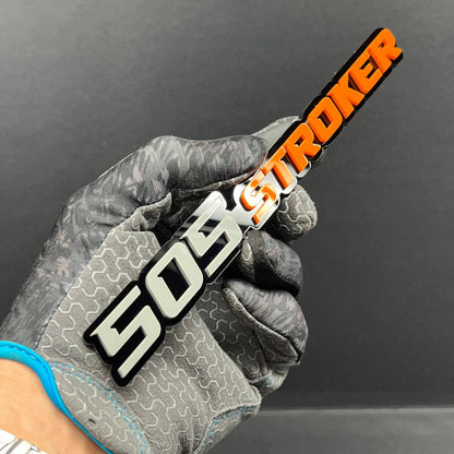 1PC 505 STROKER Emblem – Durable 3D Acrylic Multicolor Engine Car Badge