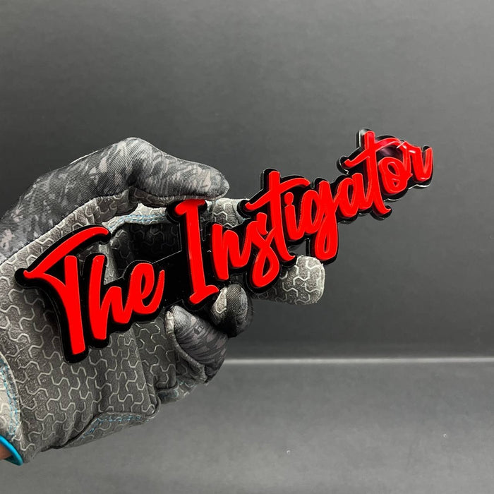 1PC THE Instigator Emblem – 3D Acrylic Multicolor Car Truck SUV Tailgate Badge