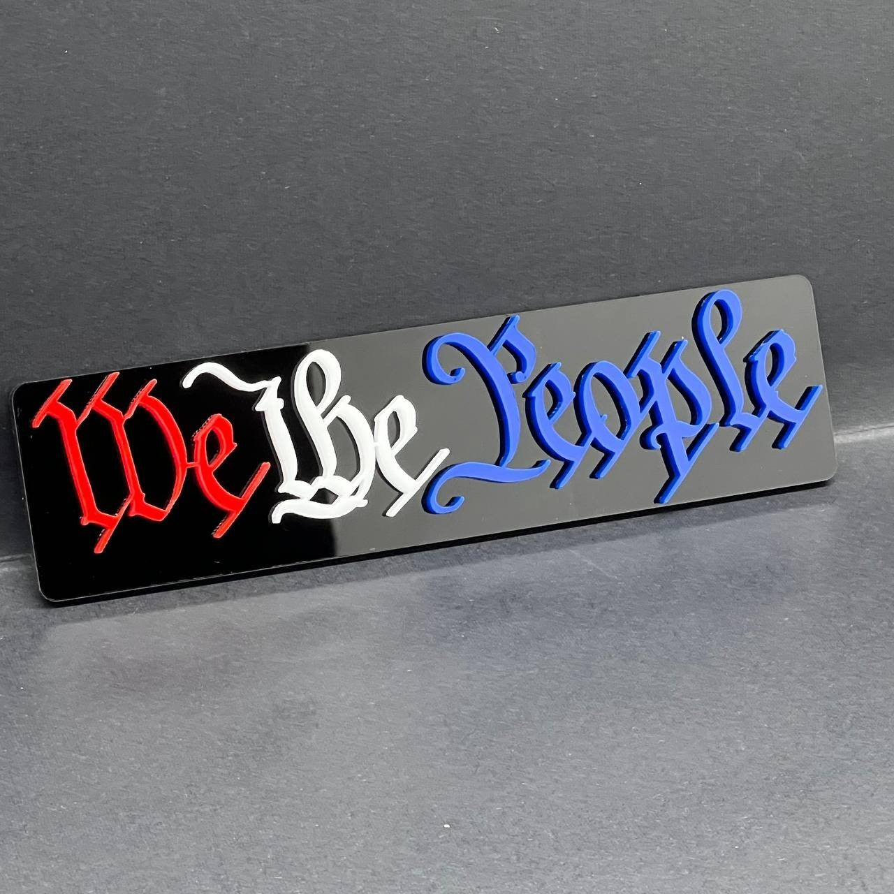 1PC We The People 3D Emblem – Patriotic Badge Logo for Car, Truck, or SUV