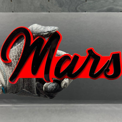 1PC MARS Emblem – 3D Multicolor Acrylic Car & SUV Fender Badge