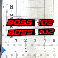 2PCS BOSS 302 Emblems – Durable 3D Multicolor Fender & Tailgate Badges