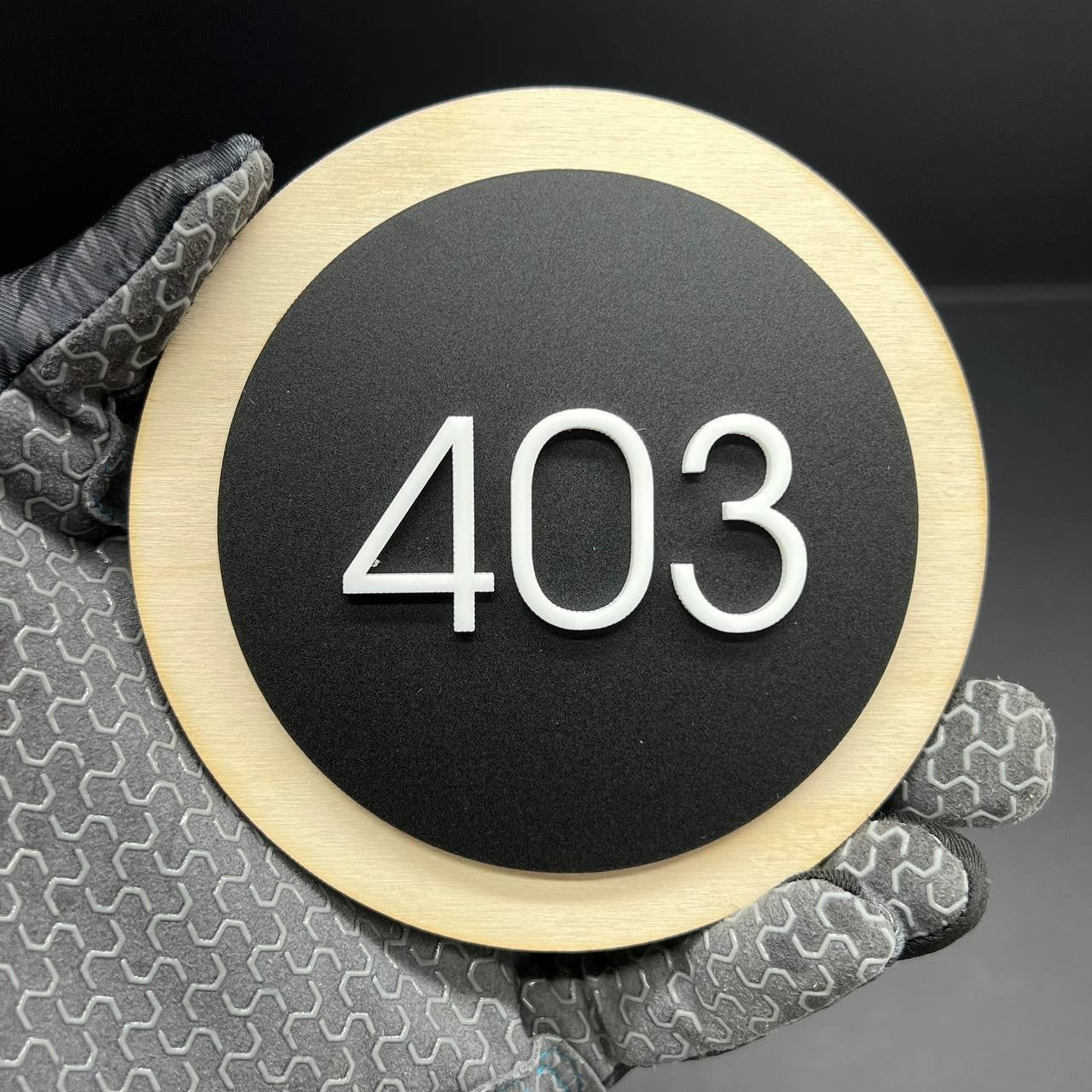 Personalised House Number Sign – Custom Matte Door Address Plaque