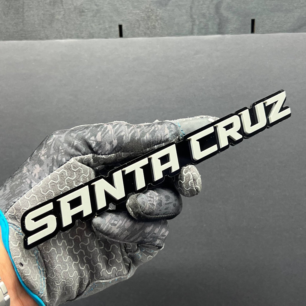 1PC SANTA CRUZ Emblem – Custom 3D Acrylic Fender & Tailgate Car Badge