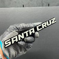 1PC SANTA CRUZ Emblem – Custom 3D Acrylic Fender & Tailgate Car Badge