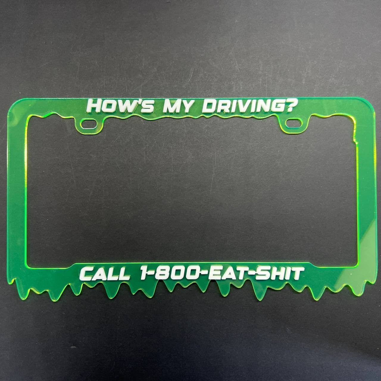 HOW'S MY DRIVING License Plate Frame Cover – Car Tag Frame for Truck SUV Car