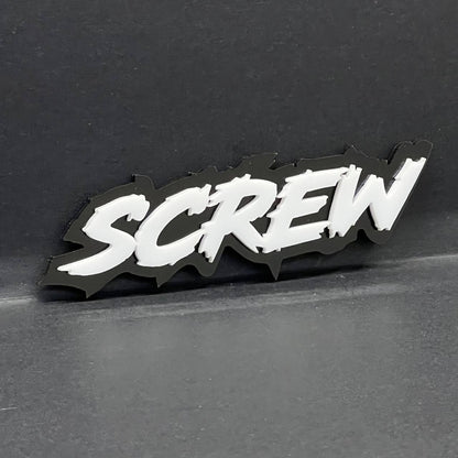 1PC SCREW Emblem Custom Fender or Tailgate Badge for Car SUV or Truck