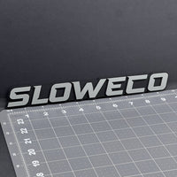 1PC SLOWECO Emblem – 3D Acrylic Tailgate Badge Decal for Car, Truck, SUV