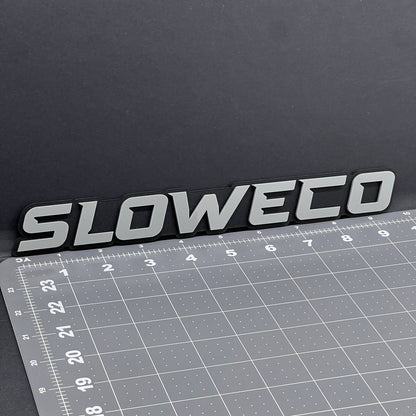 1PC SLOWECO Emblem – 3D Acrylic Tailgate Badge Decal for Car, Truck, SUV