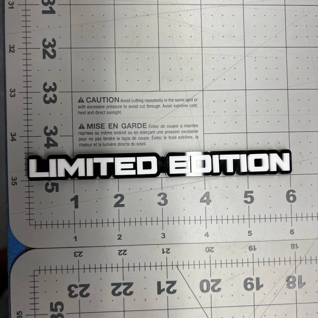 1PC LIMITED Edition Emblem – Custom 3D Multicolor Acrylic Fender & Trunk Badge