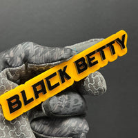 1pc Black Betty 3D Emblem – Multicolor Acrylic Badge for Car Fender & Trunk