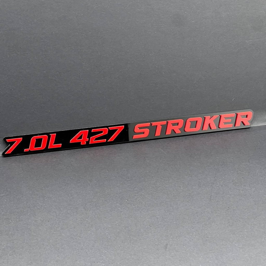 2pcs 7.0L 427 STROKER Emblems Multicolor  – Side Fender Badges for Muscle Cars
