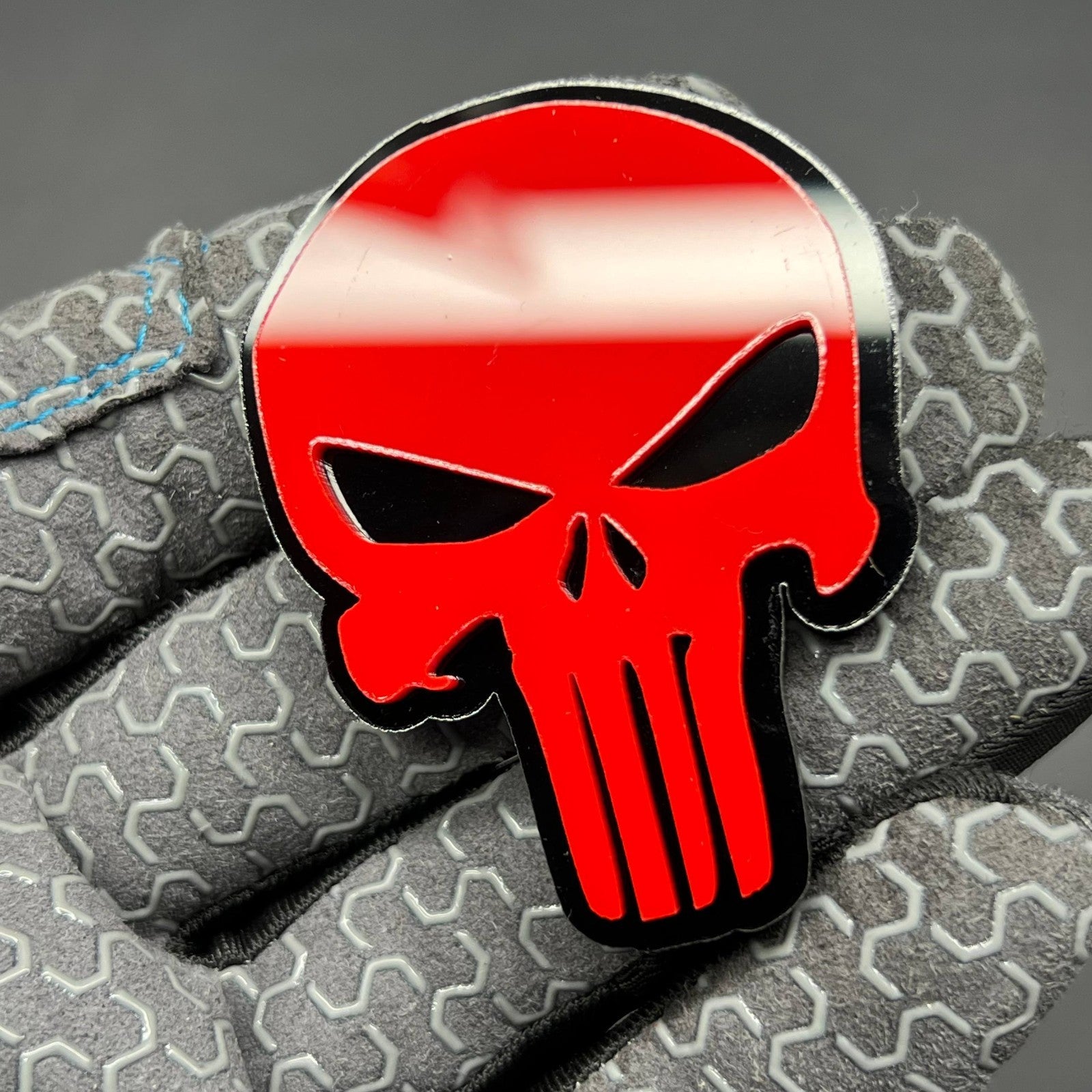 2PCS Punisher Emblems – Custom 3D Acrylic Fender Badges for Jeep 18–24 JL Models