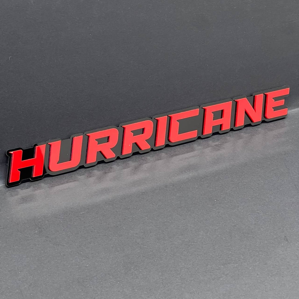 1PC HURRICANE 3D Emblem Multicolor Custom Badge Sticker for Car SUV TRUCK