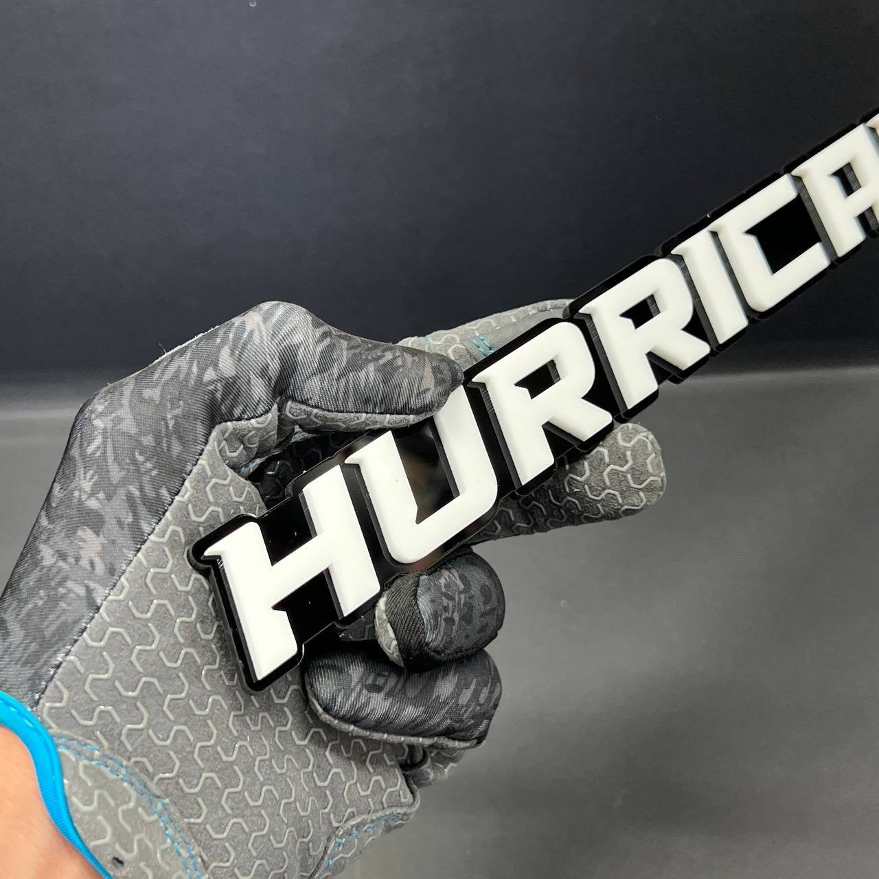 1PC HURRICANE 3D Emblem White Custom Badge Sticker for Car SUV TRUCK