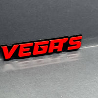 1PC VEGAS Emblem – Durable 3D Acrylic Car, SUV & Truck Exterior Badge