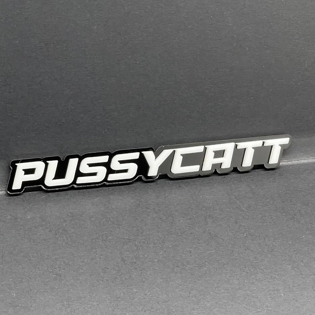 1PC PUSSYCATT Emblem – 3D Acrylic Tailgate or Fender Badge for Truck SUV Car