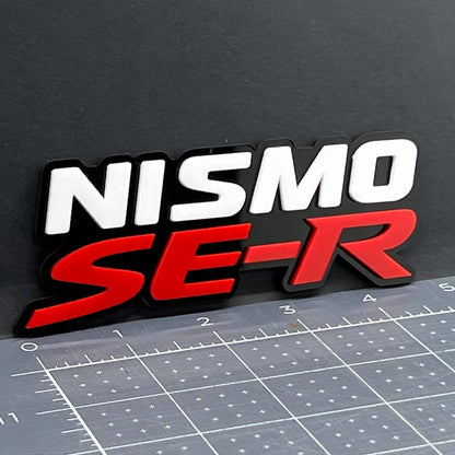 1PC NISMO SE-R Emblem – 3D Car Side Fender, Grille, or Trunk Badge Sticker Decal
