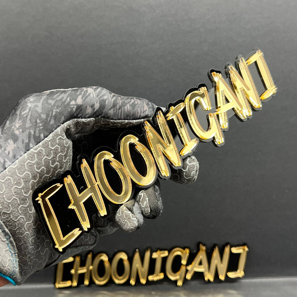 2PCS HOONIGAN Multicolor 3D Emblems – Drift Car Fender Badges for JDM Vehicles