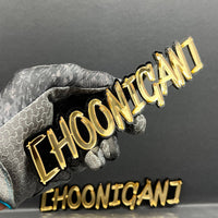 2PCS HOONIGAN Multicolor 3D Emblems – Drift Car Fender Badges for JDM Vehicles