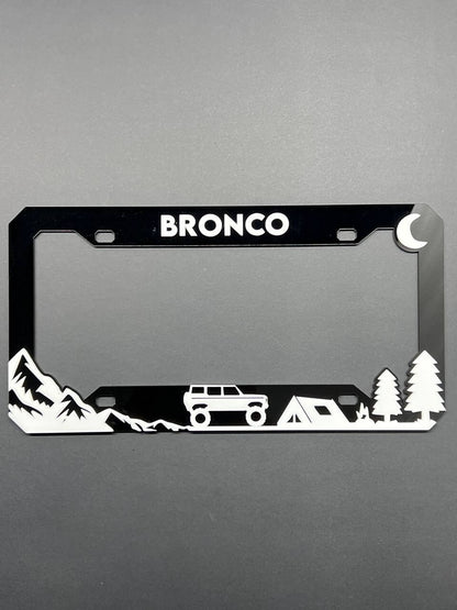 BRONCO Custom LICENSE PLATE FRAME COLOR CHOICE