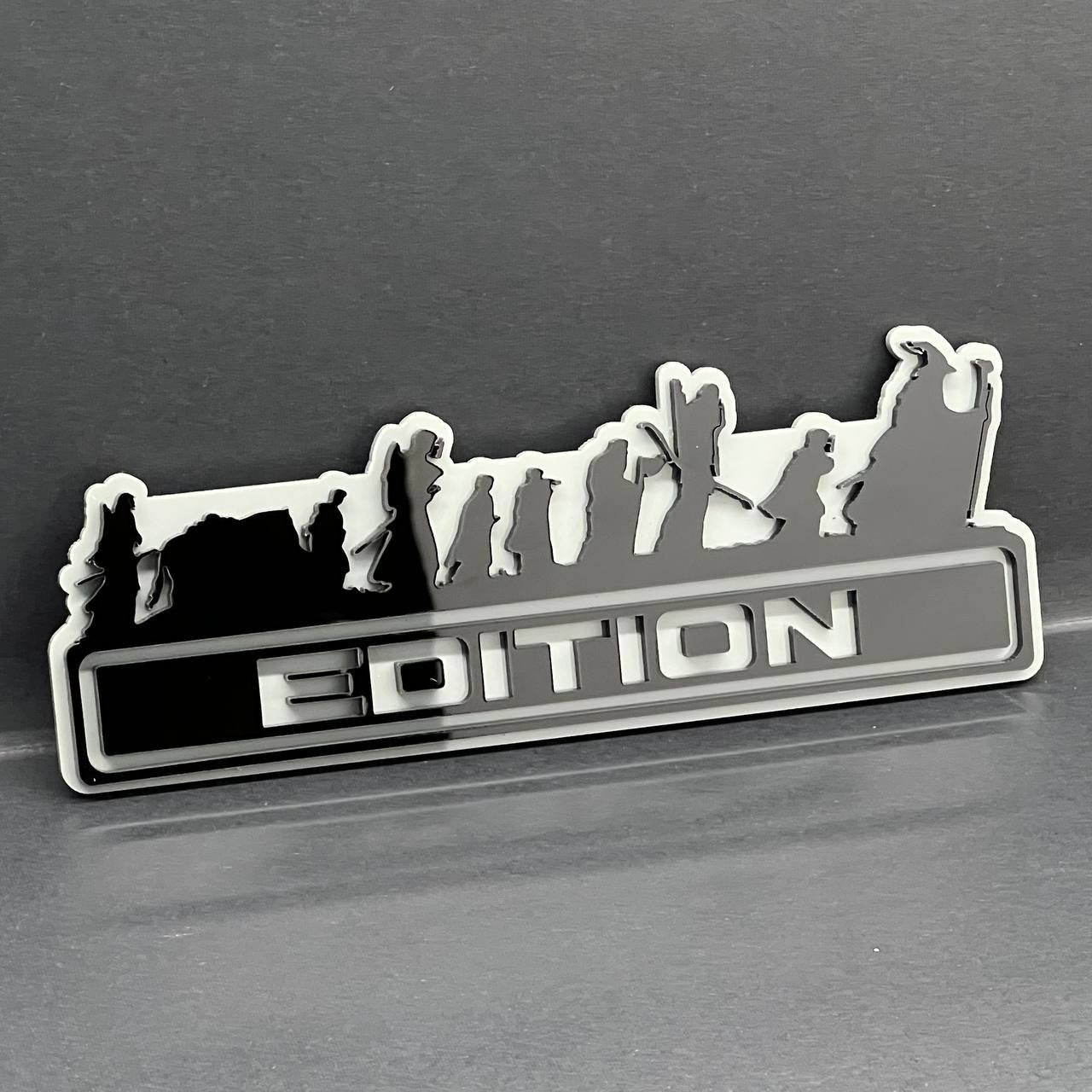 1PCS LOTR Black Edition Emblem Car Badges Badass Sticker LOTR  Decal Multicolor