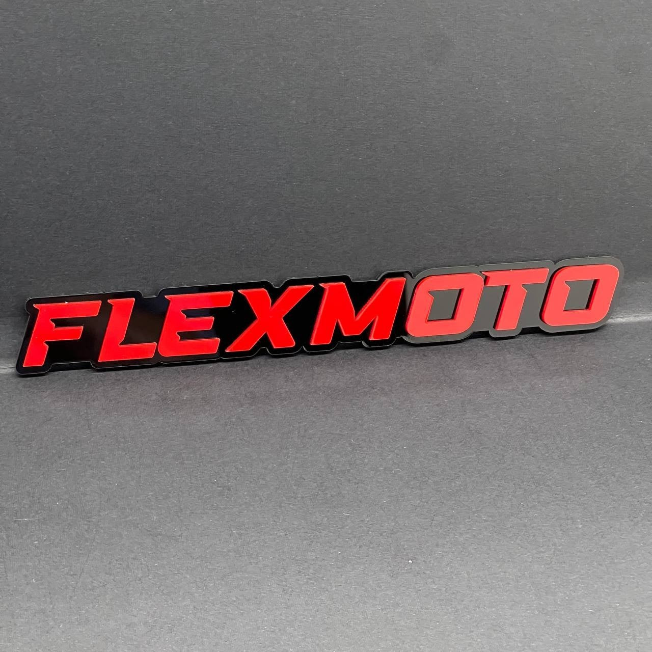 1PC FLEXMOTO Emblem – 3D Acrylic Tailgate or Fender Badge for Truck SUV Car