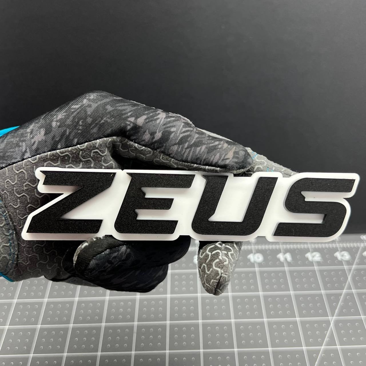 1PC ZEUS 3D Acrylic Emblem – Multicolor Car Badge Decal for Trucks, SUVs, Cars