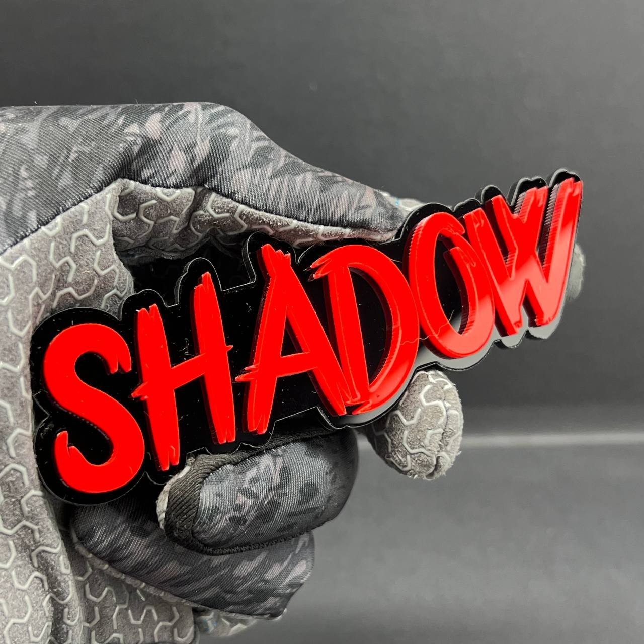 1PC SHADOW Emblem – 3D Acrylic Tailgate Badge Decal for Car Truck SUV
