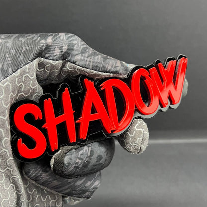 1PC SHADOW Emblem – 3D Acrylic Tailgate Badge Decal for Car Truck SUV