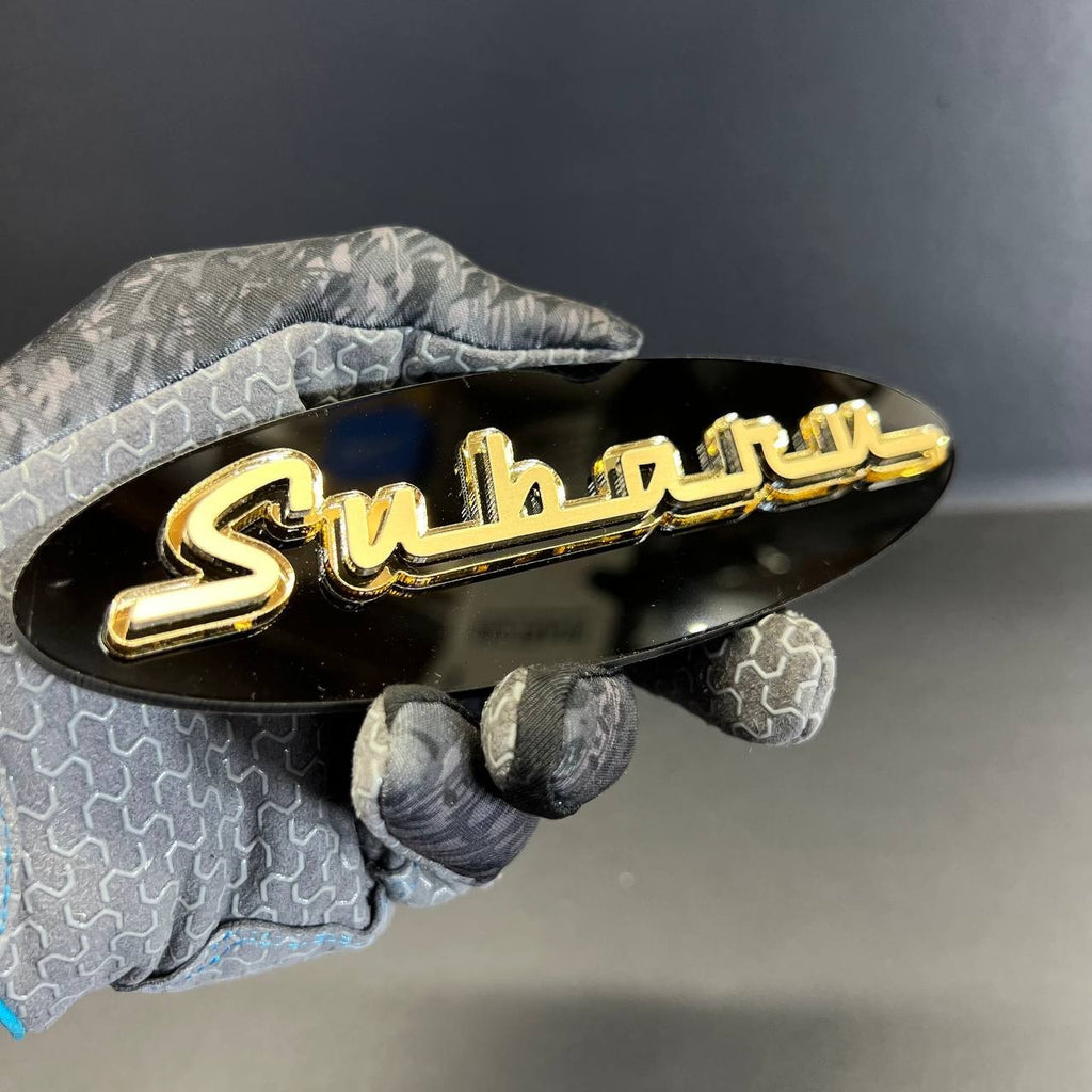 1PC Subaru 3D Emblem – Exterior Fender or Trunk Badge for Subaru Vehicles