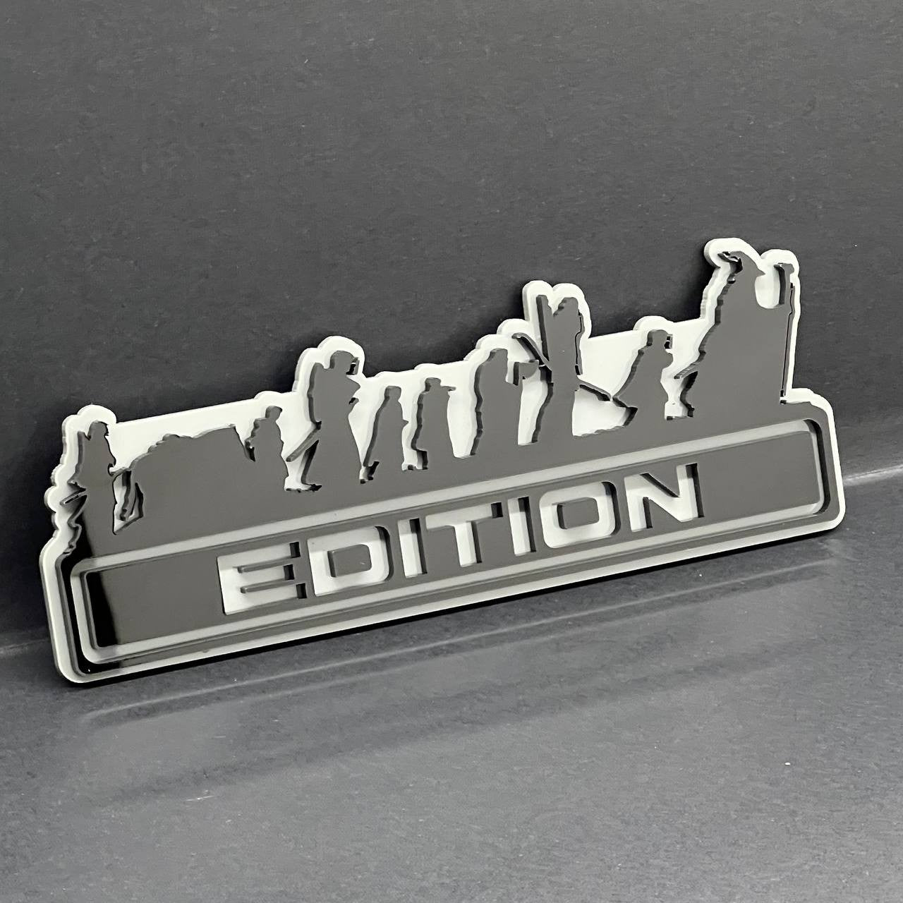 1PCS LOTR Black Edition Emblem Car Badges Badass Sticker LOTR  Decal Multicolor