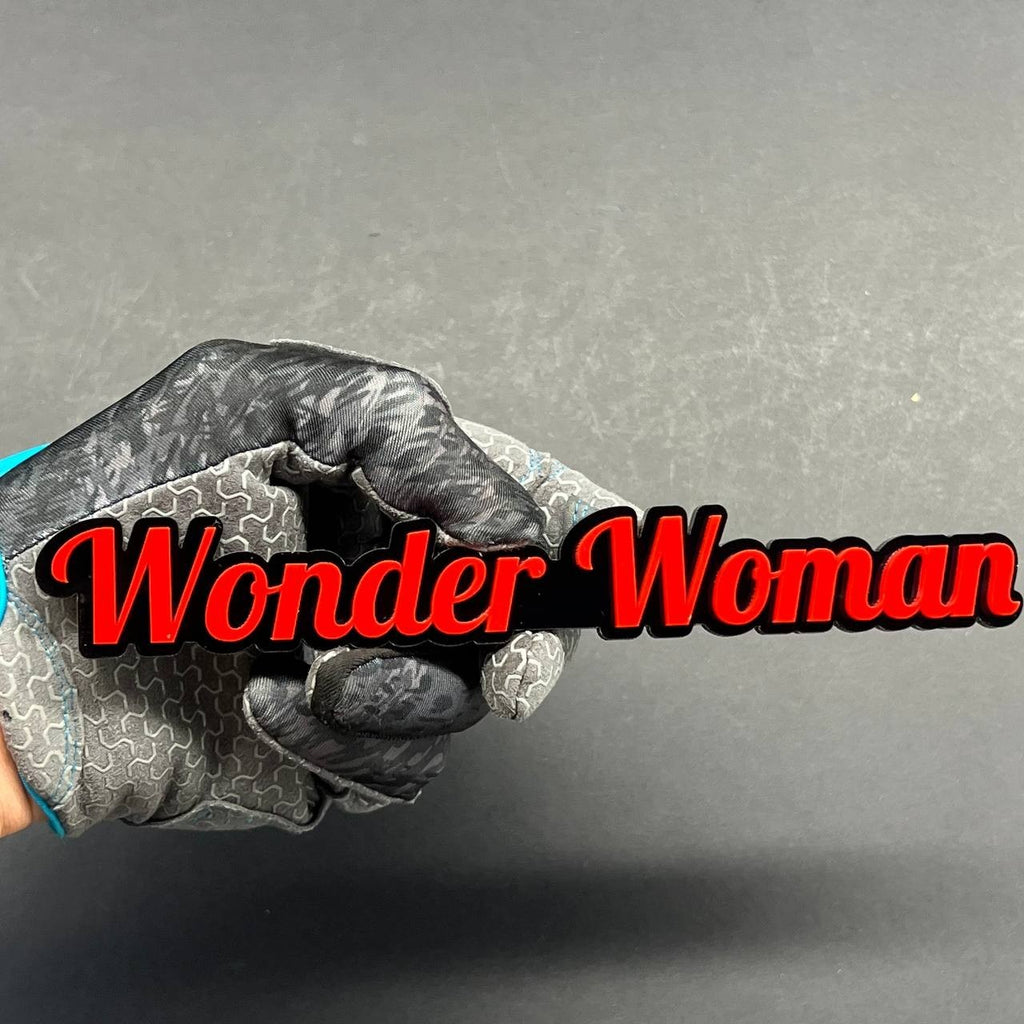 Wonder Woman 3D Emblem – Custom Acrylic Car, Truck & SUV Badge 1pcs
