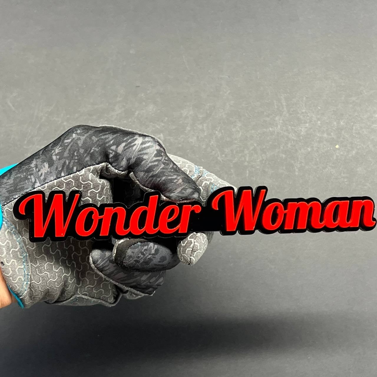 Wonder Woman 3D Emblem – Custom Acrylic Car, Truck & SUV Badge 1pcs