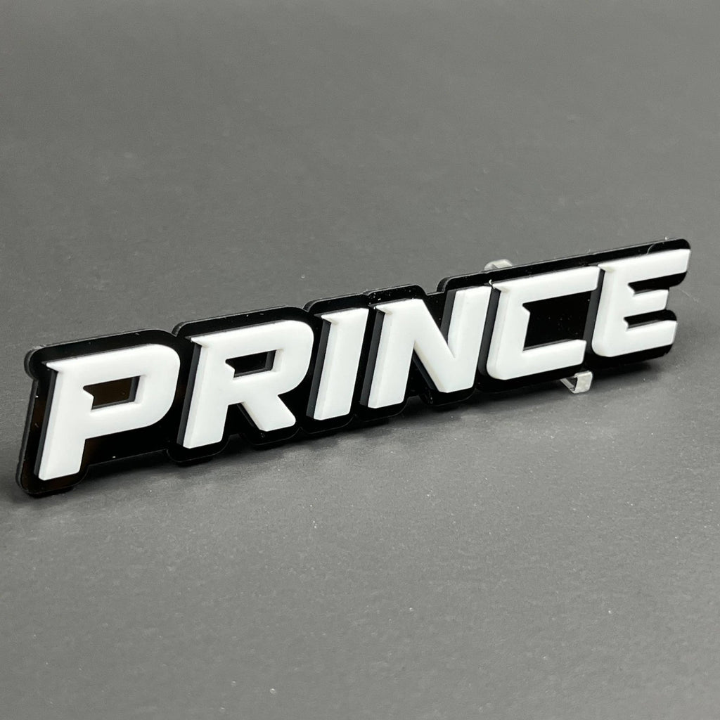 1PC PRINCE Badge – 3D Acrylic Car Truck Fender Tailgate Emblem Decal