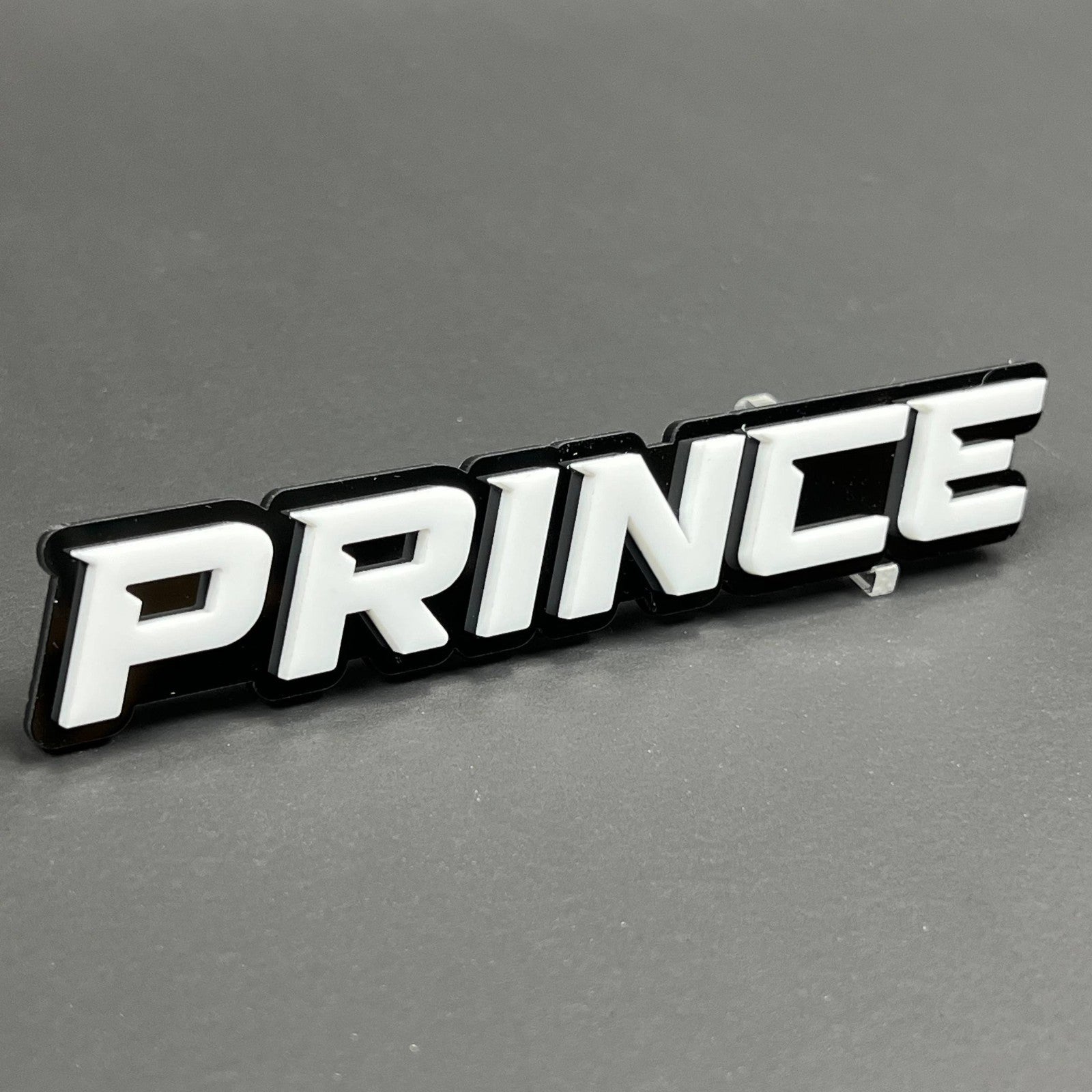 1PC PRINCE Badge – 3D Acrylic Car Truck Fender Tailgate Emblem Decal