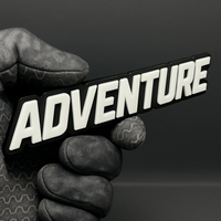 1pc ADVENTURE Emblem Badge – Custom Acrylic Multicolor Car Fender Tailgate Decal