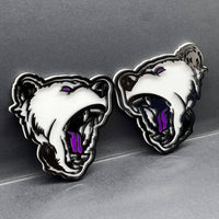 2PCS Angry Bear Emblems – Aggressive 3D Acrylic Car & Truck Fender Badges
