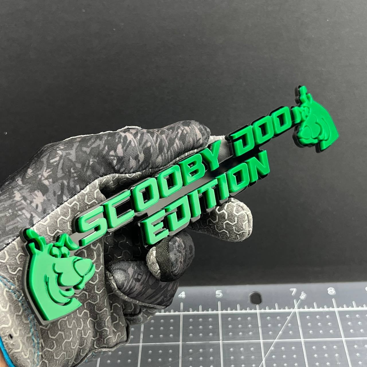 1x Scooby Doo Edition Emblem – 3D Multicolor Acrylic Car Badge Decal Sticker