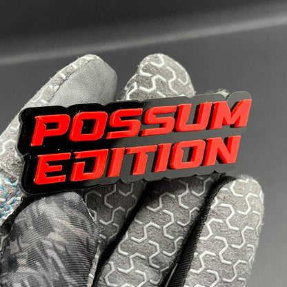 1PC POSSUM EDITION Emblem – Multicolor 3D Custom Badge for Car, SUV, Truck