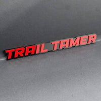 1PC TRAIL TAMER Emblem – Acrylic Tailgate or Fender Badge for Car, SUV, Truck