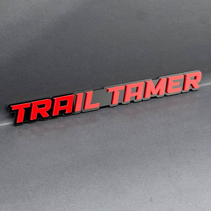 1PC TRAIL TAMER Emblem – Acrylic Tailgate or Fender Badge for Car, SUV, Truck
