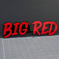 1pcs BIG RED 3D Emblem Badge Multicolor Acrylic Custom Car Fender Tailgate Decal