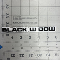 1PC Black Widow Emblem – Durable 3D Acrylic Multicolor Car & SUV Badge