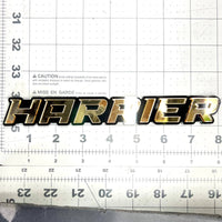 1pcs HARRIER Multicolor 3D Car Emblem – Durable Acrylic Badge for Vehicles
