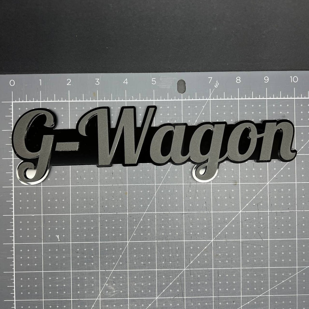 1X G-Wagon Black Emblem 3D Mercedes G-Class Badge for Rear, Fender, or Tailgate