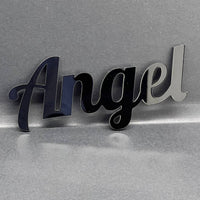 1PC Angel Emblem – 3D Multicolor Acrylic Car Badge Decal for Truck SUV Auto