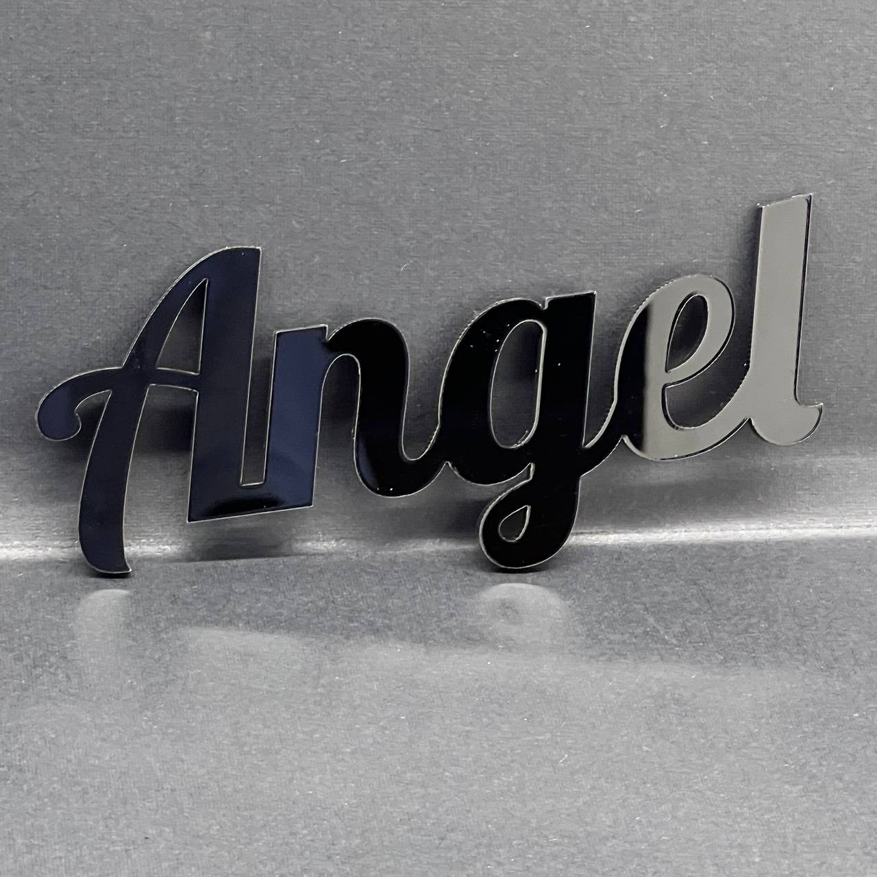 1PC Angel Emblem – 3D Multicolor Acrylic Car Badge Decal for Truck SUV Auto