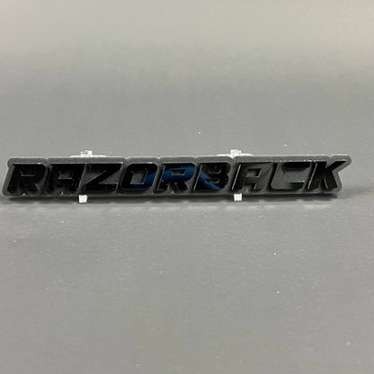 1PC RAZORBACK 3D Emblem Badge – Acrylic Fender Trunk Car Truck Decal