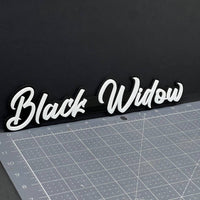 1pc Black Widow 3D Emblem Badge – Multicolor Acrylic Car Fender & Trunk Decal