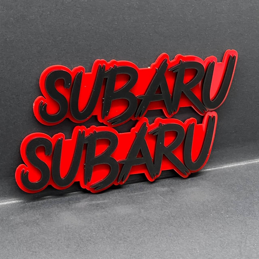 1PC Subaru Emblem – 3D Multicolor Acrylic Car Badge Decal for Fender & Trunk